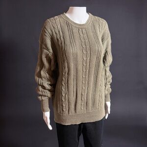 Vintage Boston Traders Cable Knit Sweater – Size L